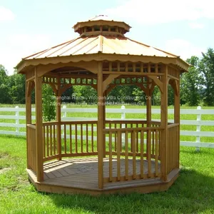 Luxury Eco-friendly Wooden Outdoor Bar Gazebo thumbnail-1