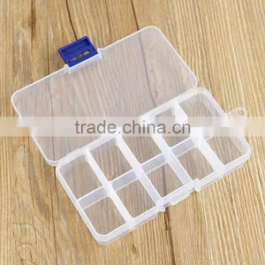 Practical DIY Tools Packaging Box 10 Grids Slots Electronic Spare Part Removable Storage Box thumbnail-1