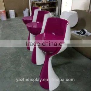 Modern Elegant Designs Fiberglass Chair For Home Or Bar thumbnail-1