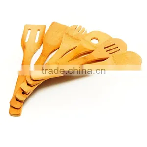 Eco-friendly Bamboo Kitchen Utensil Set-set of 6 thumbnail-3