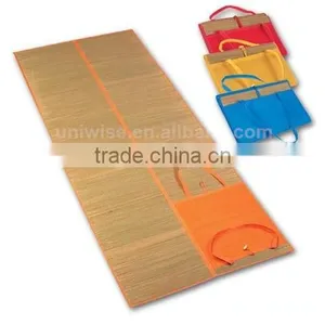 Foldable Outdoor Natural Beach Mats, Folding Camping Mat/Picnic Mat /Beach Straw Mat thumbnail-1