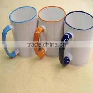 Haonai Hot Sale 11oz High Quality Grade A White Mugs Coated Sublimation Mug for Wholesale Low Price thumbnail-1