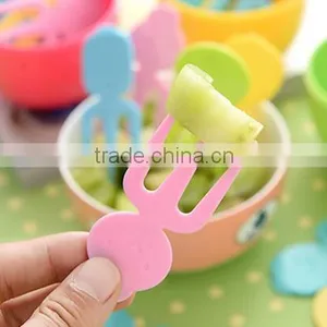 CY046 Apple Shape Plastic Fruit Forks Set With Stand Container Dessert Salad Forks for Kitchen Table Accessories thumbnail-5