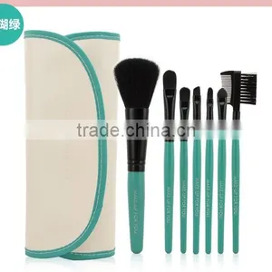 Popular Hot Selling Colorful 7 in 1 Make-Up Brush Set High Quality Comestic Brush With CROCO Bag For Brushes thumbnail-5