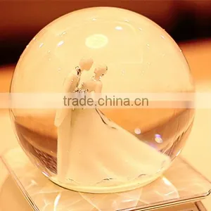 2016 Souvenir Gift Use Love Wedding Music Couple Snow Globe thumbnail-3