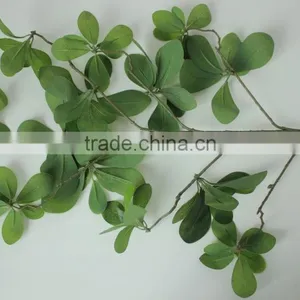 China Indoor/outdoor Fake Leaf Branch NEW Design Artificial Mistletoe Leaf Brach thumbnail-2