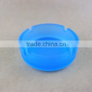 Beautiful Blue Glass Ashtray thumbnail-3