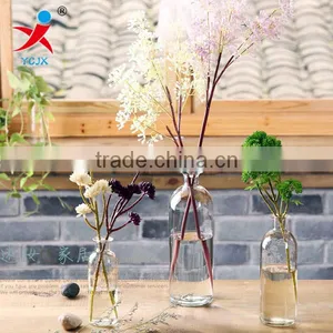 Receive a Bottle/transparent Flower Flower / Modern Decorative Glass Vase /flower Vase thumbnail-1