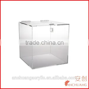 Clear Acrylic Display Box With Lock thumbnail-1