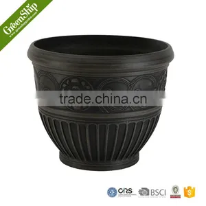 Round Coloful Indoor Large Tree Cheap Ceramic Wood Stone Garden Flower Pot thumbnail-1