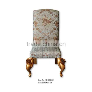 MD-2206-01 Antique Hand-carved Flower Single Chair thumbnail-1
