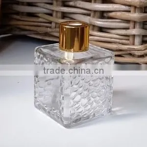 60ml 120ml 180ml 250ml Square Glass Diffuser Bottle With Reed thumbnail-2