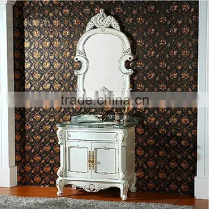 Bathroom French White Vanity Unit, Vintage Bathroom Vanities, Antique Bathroom Cabinets and Vanities(BF08-4063) thumbnail-1