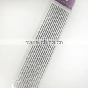Silver Glitter Sticky Border, Shiny Glitter Border Sticker, X'mas Sliver Sticky Border thumbnail-3