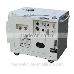 100% Copper Wire 5KW Electric Start Sound Proof Diesel Generator With Welding Function thumbnail-1