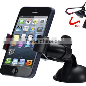 Universal 360 Degree Car Mobile Phone Holder , Car Mount For Iphone 5 6 Plus Galaxy Note thumbnail-1