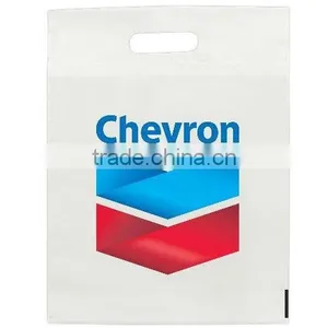 High Quality Flexo Printing Die Cut Handle Plastic Bag for Shopping thumbnail-1