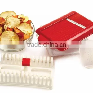 Top Fashion High Quality No-stick Plastic Microwave Potato Chip Maker thumbnail-1