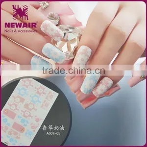 NEWAIR New Fashion Bright Flower Colorful Nail Sticker for Young Girls thumbnail-1