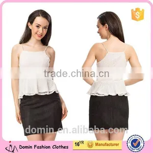 Ladies New Arrival Petite Lace Peplum Top thumbnail-1