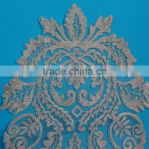 Golden Embroidery Collar Trims Sewing On Patches thumbnail-2