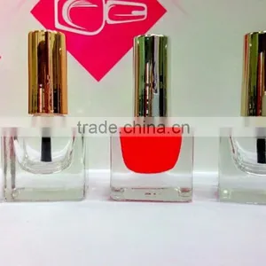 10 ml Nail Polish Bottles, Round Shape High Quality Glass Nail Polish Bottles With Cap and Brush India thumbnail-1