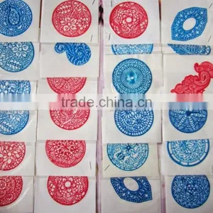 Palm HENNA Mehndi TATTOO STENCIL Rubber Reusable thumbnail-1