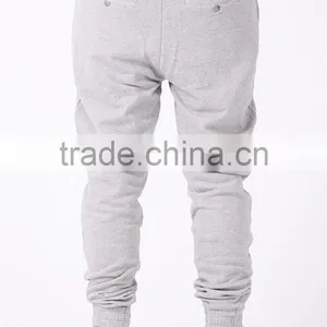 Top Fashion Pants Blank Loose Grey Jogger Cotton Trousers for Men thumbnail-4