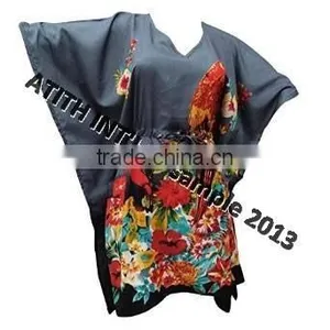V Neck Polyester Kaftan thumbnail-5