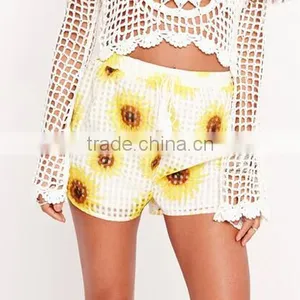 EY0576P 2016 Latest Summer Casual Retro Pattern Printed Shorts Women thumbnail-2