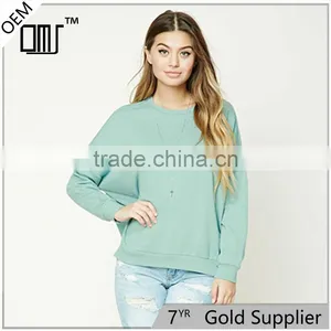 2017 OEM Top Selling College Solid Oversized Sweatshirt Without Hood thumbnail-1