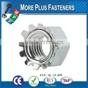 Made in Taiwan Black Oxide Plated Steel Stainless Steel Zinc Finish Steel Keps K Lock Nut thumbnail-6