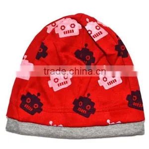 Autumn & Winter New Design Pure Cotton Robot Kids Skull Cap Baby Hat thumbnail-3