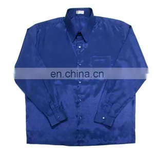 Lofbaz Men Casual Camp Work Everyday Button Down Plain Long Sleeve Shirts thumbnail-2