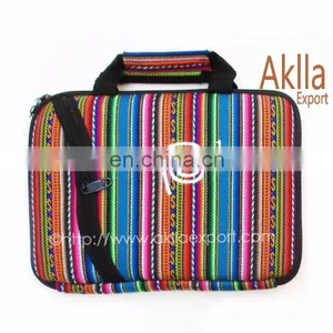 Peruvian Handmade Tablet Case Holder of Aguayo Fabric Blanket 8" Inches thumbnail-2