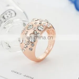 White Gold Plated CZ Diamond Wedding Rings 7mm Women Fine Jewelry Zirconia Crystals Engagement Rings Top Quality Alloy Ring thumbnail-1