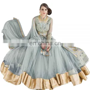 Wedding Engagement Wear Anarkali Suits Dress Material 2017 (Semi-Stitched) thumbnail-1