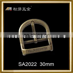High Quality Solid Brass Small Antique Brass Belt Buckle thumbnail-1