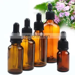 1oz 30ml Colorful Boston Round Glass Bottle With Childproof Glass Dropper and Rubber Bulb thumbnail-1