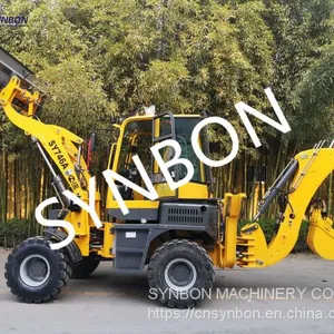 SYNBON New Backhoe Loader Hydraulic Front Shovel Excavator Construction Machinery Wheel Loader Excavator SY746A thumbnail-1