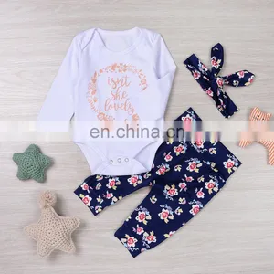 Baby Clothes Long Sleeve Cotton Floral Baby Clothes thumbnail-1