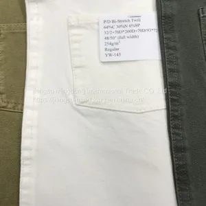64%Cotton 30%Nylon 6%Spandex Bi-Stretch Twill Fabric thumbnail-3