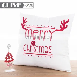Custom Newest Design Printed Merry Christmas Theme Applique Work Cushion Cover thumbnail-2