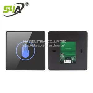 Tempered Glass Contactless Hand Wave Sensor Pushbutton Switch to Exit Button thumbnail-2