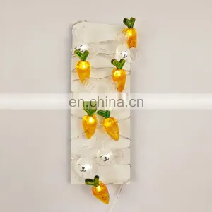 New Design LED Easter Bunny Rabbit Copper Wire Light for Ins Hot Home Decorative Night Lights Holiday Lighting Decoration thumbnail-4