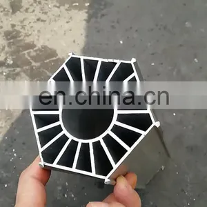 TOSHINE Silvery Anodized Led Round Heat Sink Extrusion thumbnail-1