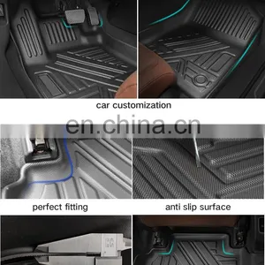 All Weather TPE Car Floor Liner for Ford F-150 Truck Floor Mats thumbnail-5