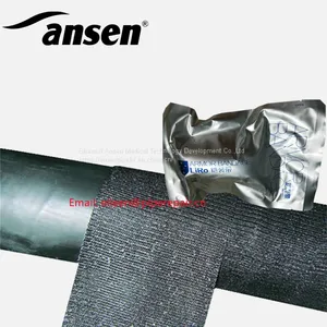 4inch 4.6m Structural Strengthening Material Sheath Repair Armor Cast in Black Color thumbnail-1