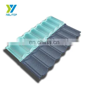 Galvanized Steel Building Material Coloful Stone Coated Metal Roof Tile thumbnail-5