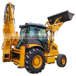 Good Performance Multifunction All Terrain 388 4x4 Backhoe Excavator Loader, Powerful Loader Backhoe thumbnail-1